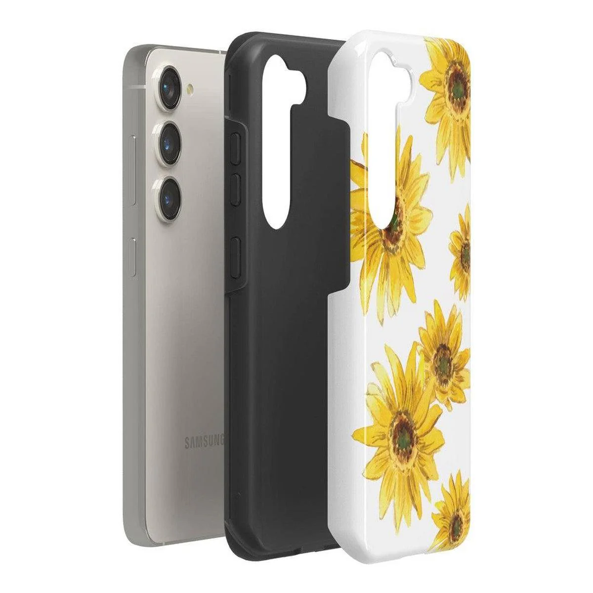 Golden Garden | Yellow Sunflower Floral Samsung Case - Image 16