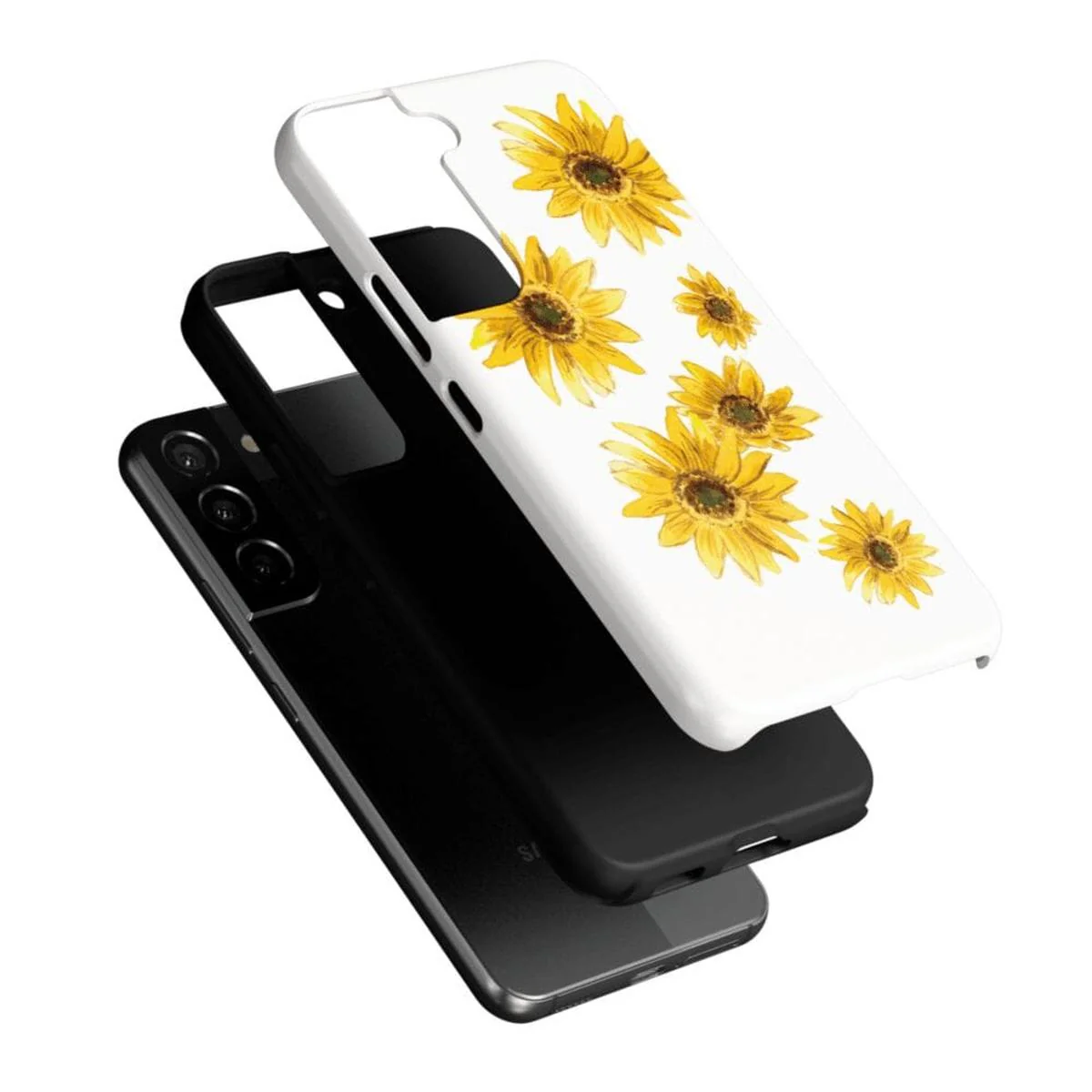 Golden Garden | Yellow Sunflower Floral Samsung Case - Image 26