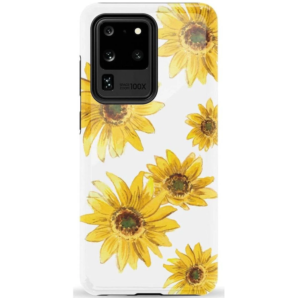 Golden Garden | Yellow Sunflower Floral Samsung Case - Image 35