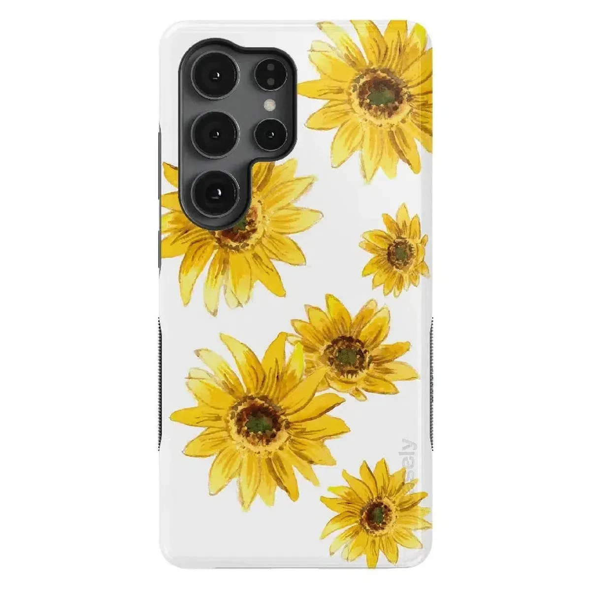 Golden Garden | Yellow Sunflower Floral Samsung Case - Image 44