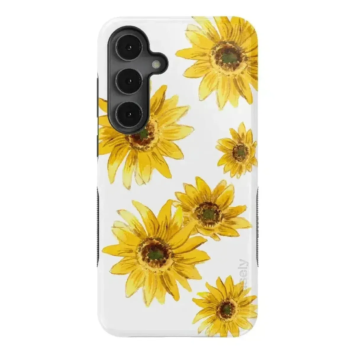 Golden Garden | Yellow Sunflower Floral Samsung Case - Image 46