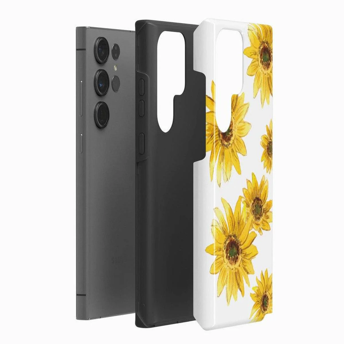 Golden Garden | Yellow Sunflower Floral Samsung Case - Image 6