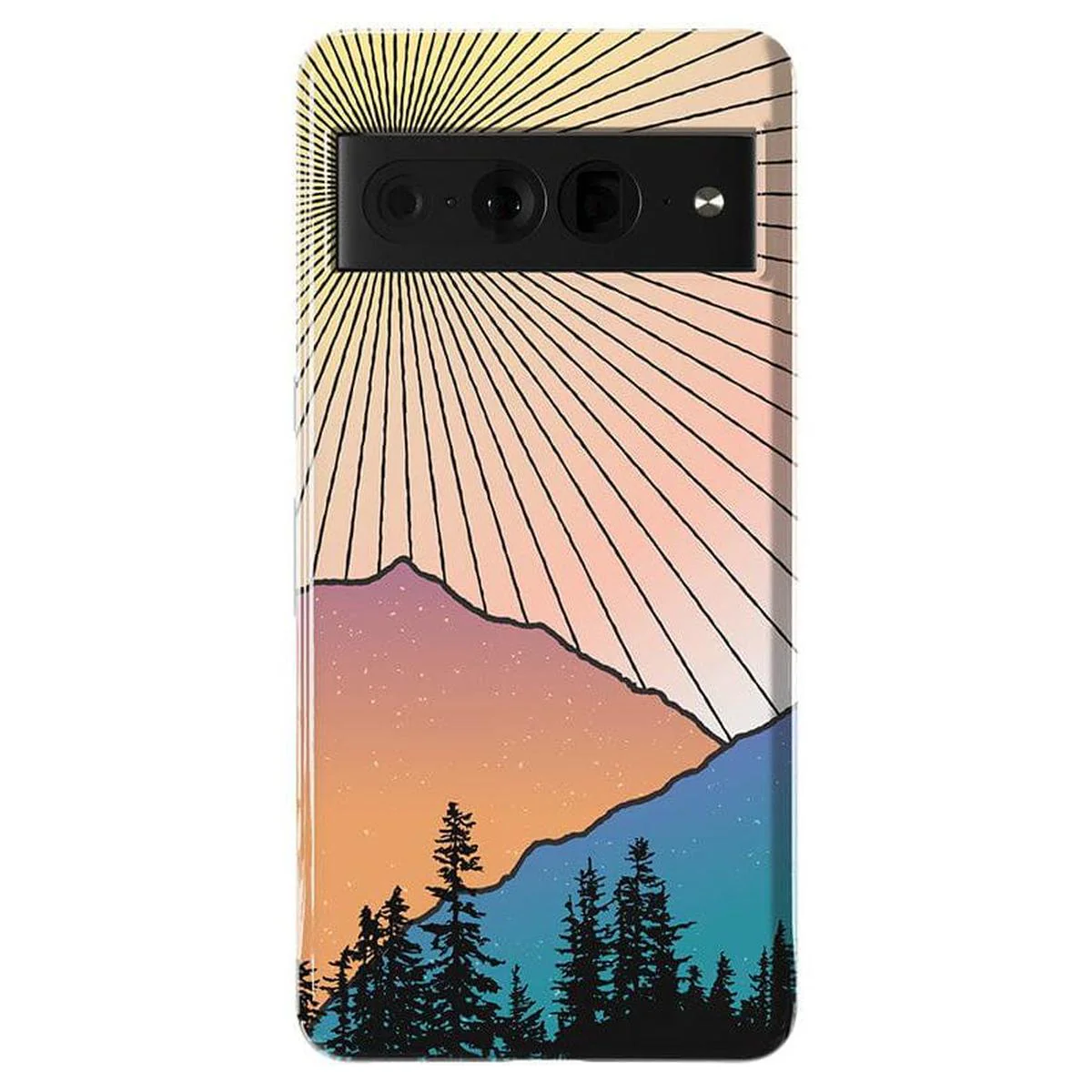 Golden Hour | Mountain Sunset Google Pixel Case - Image 3