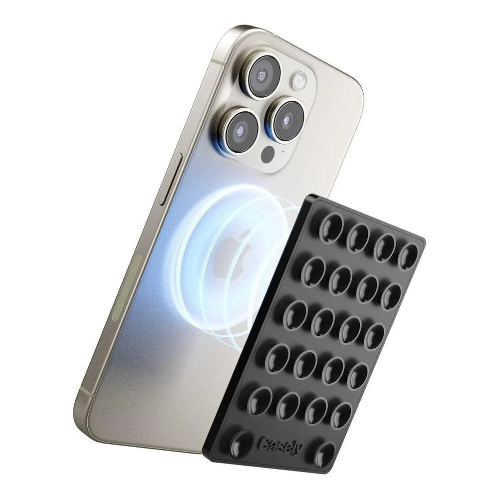Grippy | Black Silicone Suction Phone Mount with MagSafe - Image 5