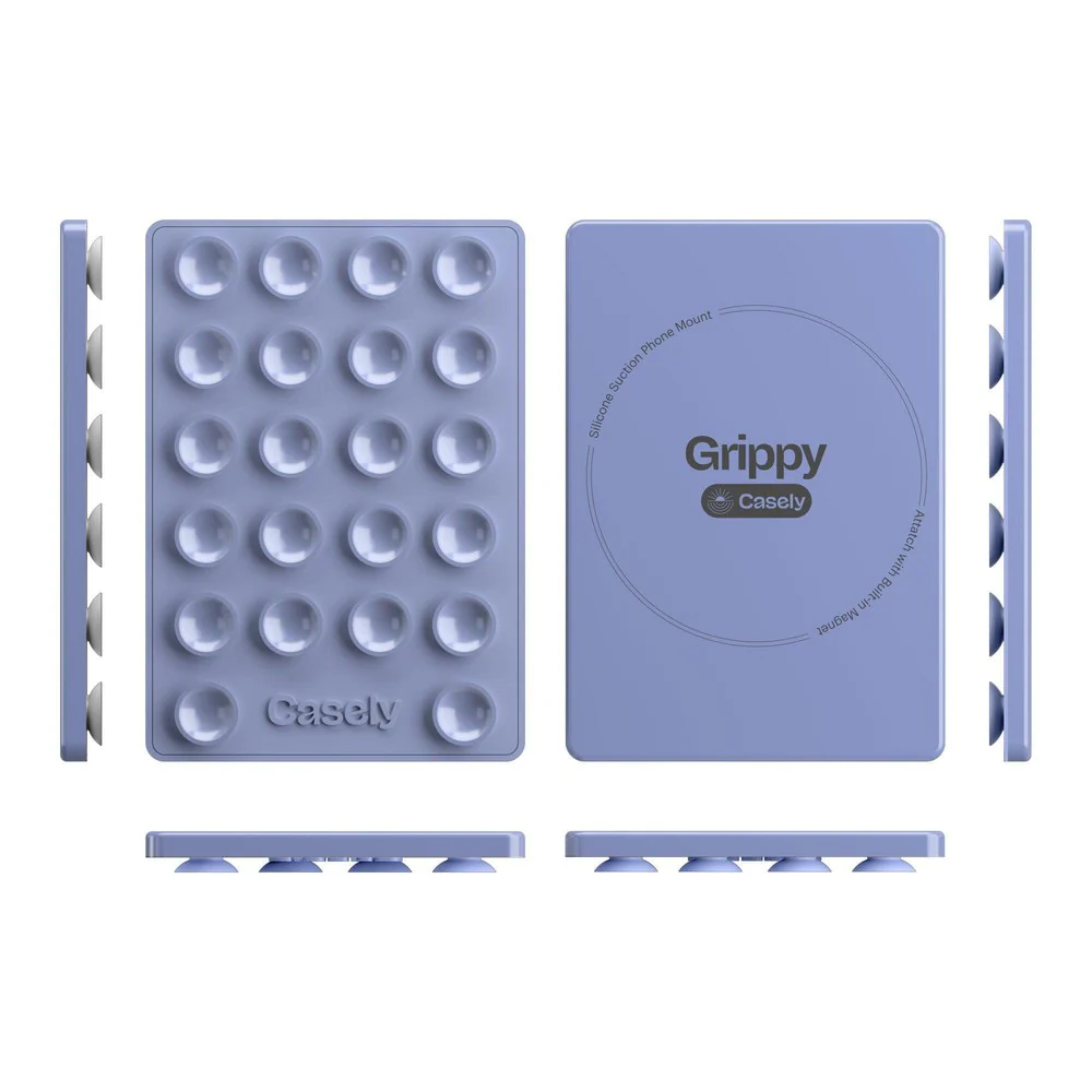 Grippy | Periwinkle Silicone Suction Phone Mount with MagSafe - Image 3