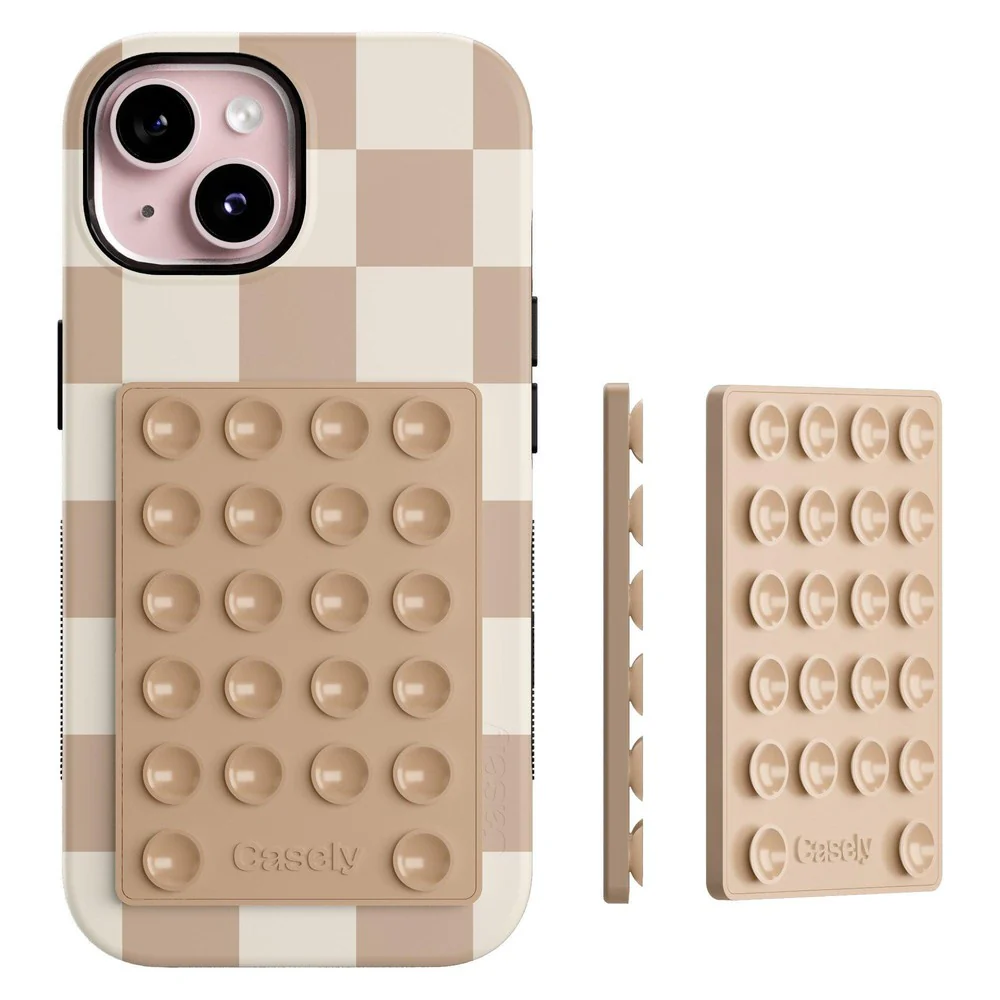Grippy | Taupe Silicone Suction Phone Mount with MagSafe - Image 2