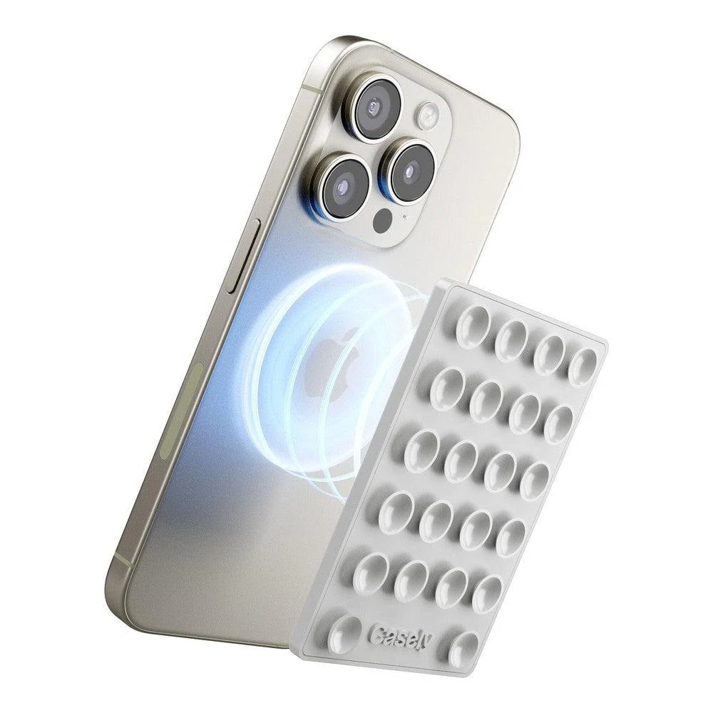 Grippy | White Silicone Suction Phone Mount with MagSafe - Image 5