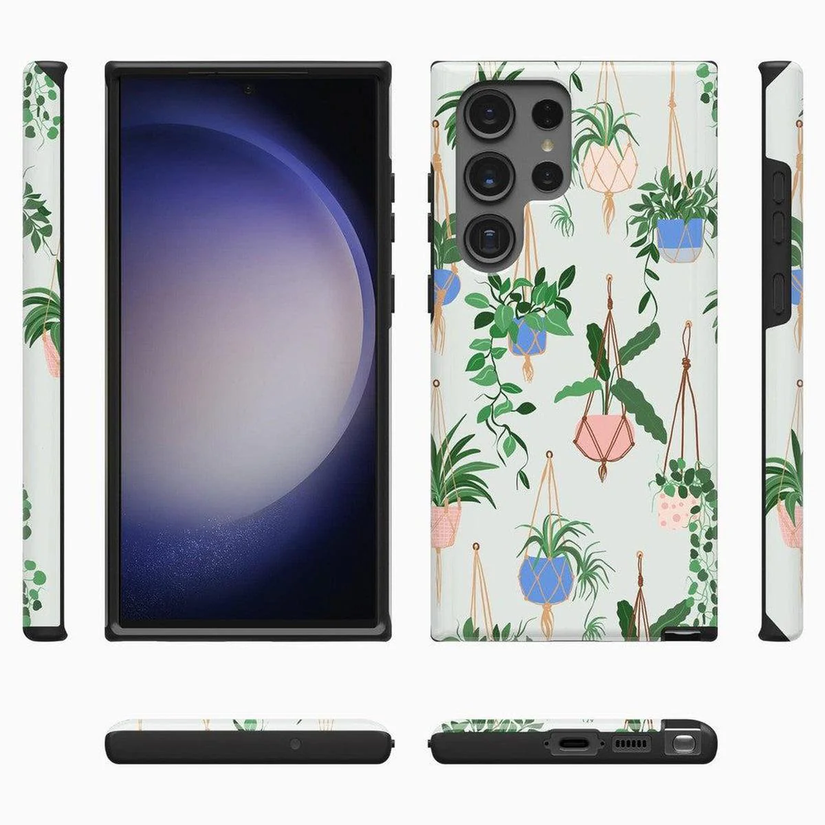 Hanging Around | Potted Plants Floral Samsung Case - Image 3