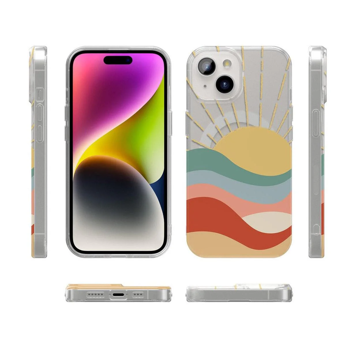 Here Comes the Sun | Colorblock Sunset Case - Image 125