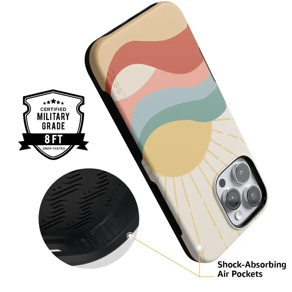 Here Comes the Sun | Colorblock Sunset Case - Image 139