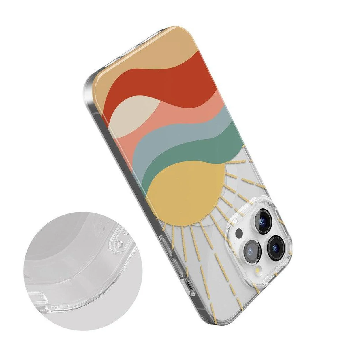 Here Comes the Sun | Colorblock Sunset Case - Image 32