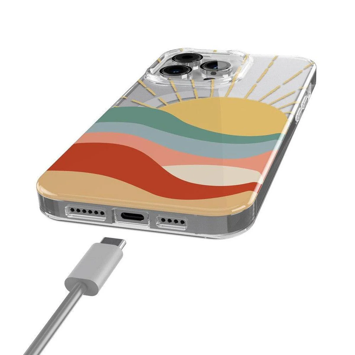 Here Comes the Sun | Colorblock Sunset Case - Image 35