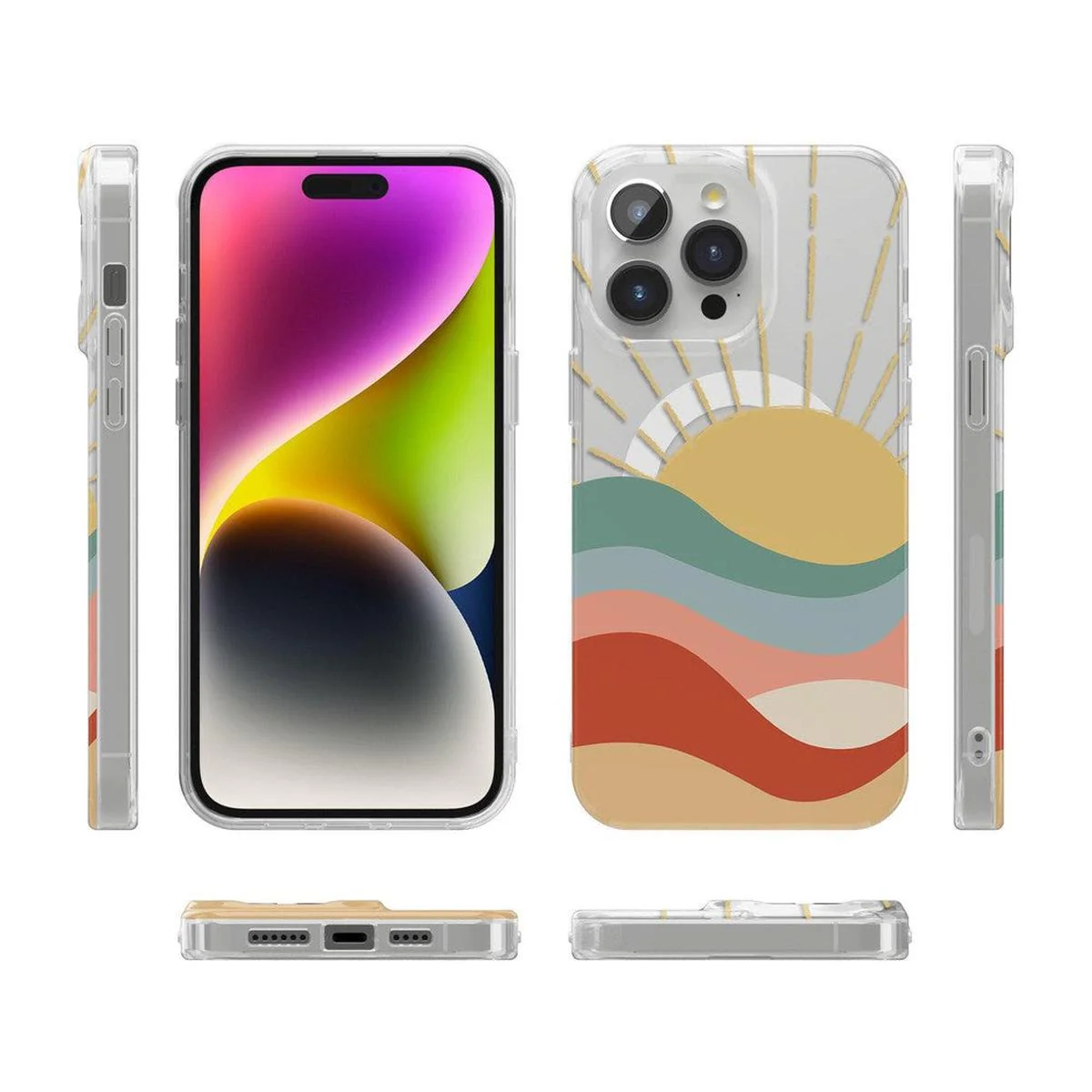 Here Comes the Sun | Colorblock Sunset Case - Image 37