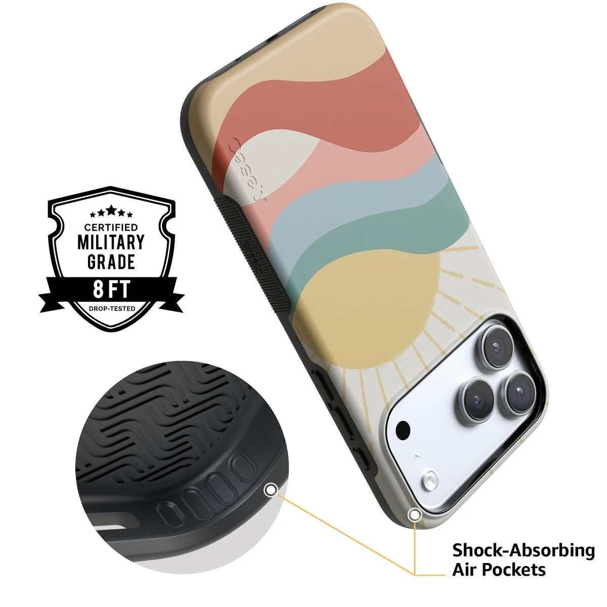 Here Comes the Sun | Colorblock Sunset Case - Image 4