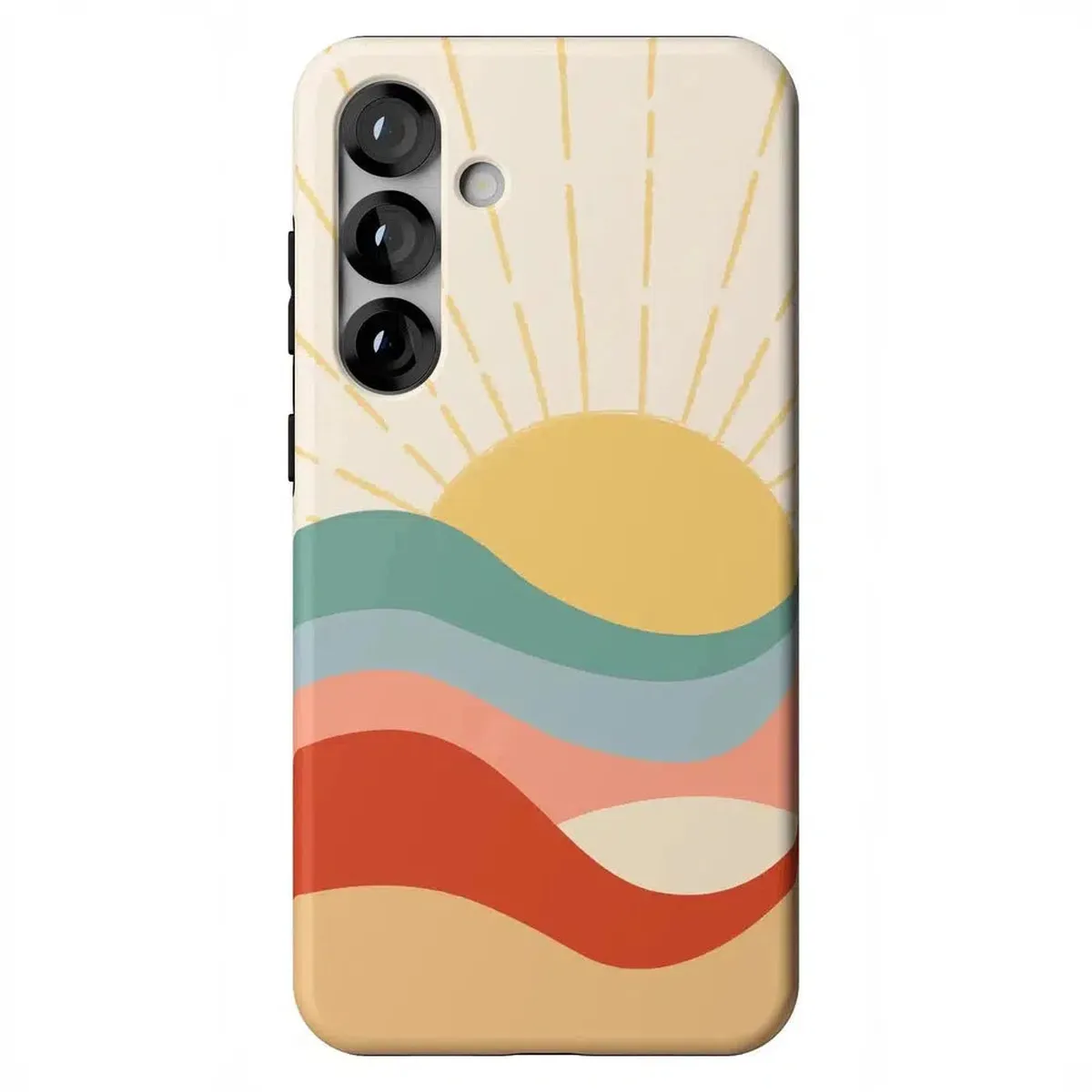 Here Comes the Sun | Colorblock Sunset Samsung Case - Image 50