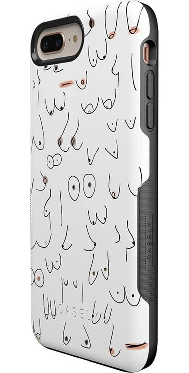 I'm With Her | Black & White Boobs Case - Image 8