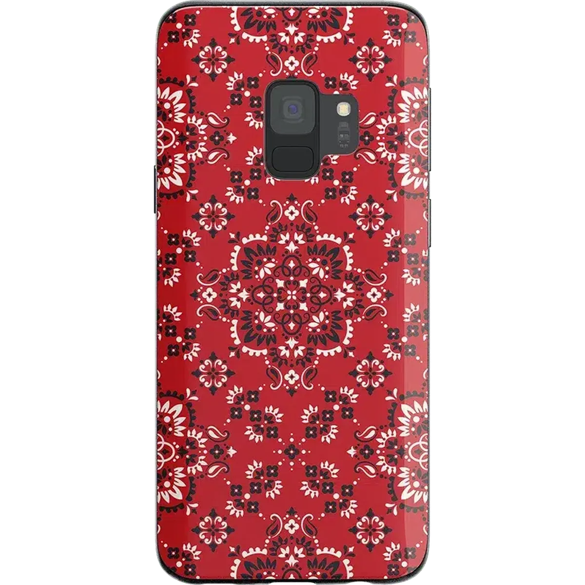 I'm with the Band | Red Bandana Print Samsung Case - Image 4