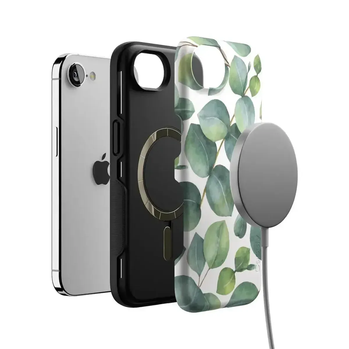 Leaf Me Alone | Green Floral Print Case - Image 104