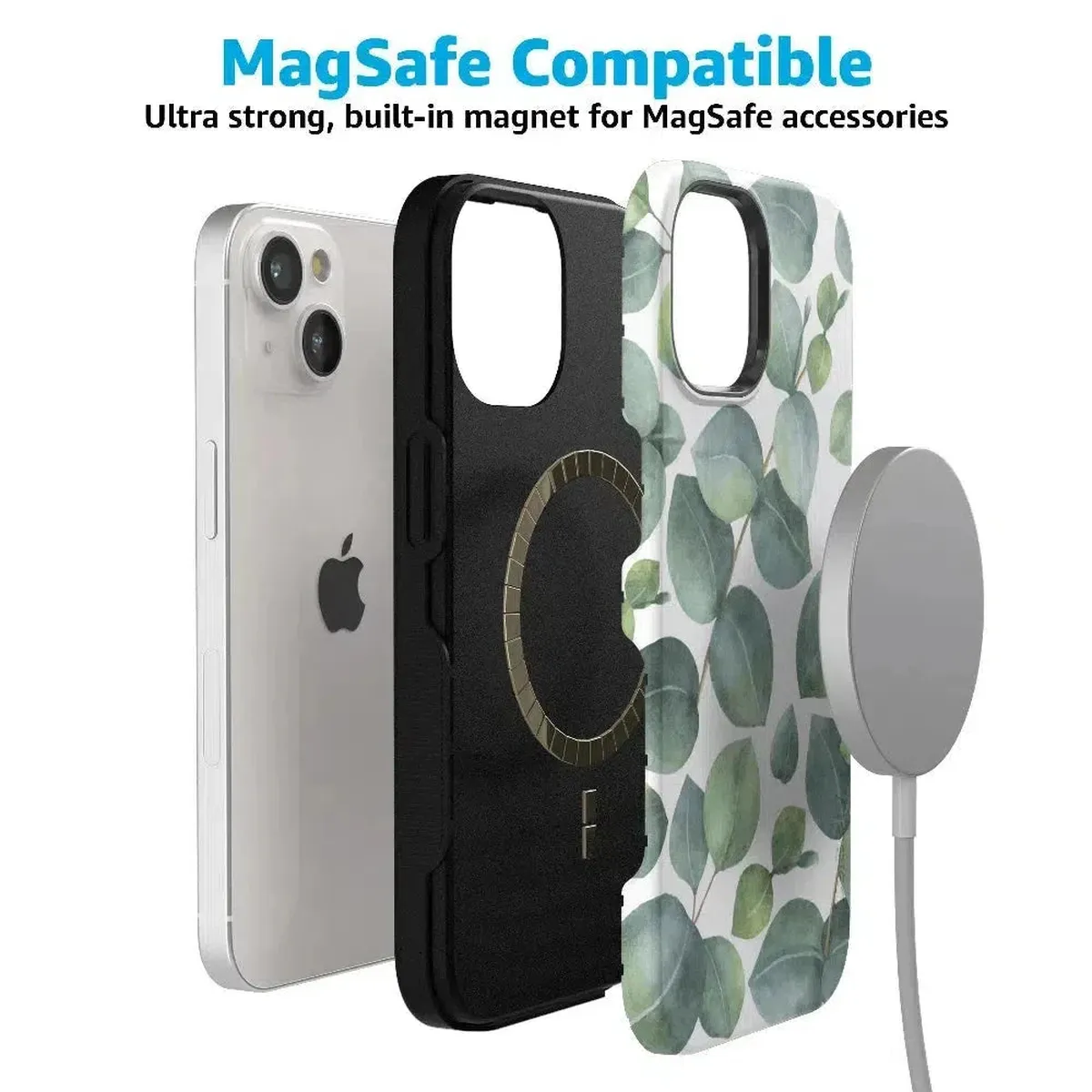 Leaf Me Alone | Green Floral Print Case - Image 92