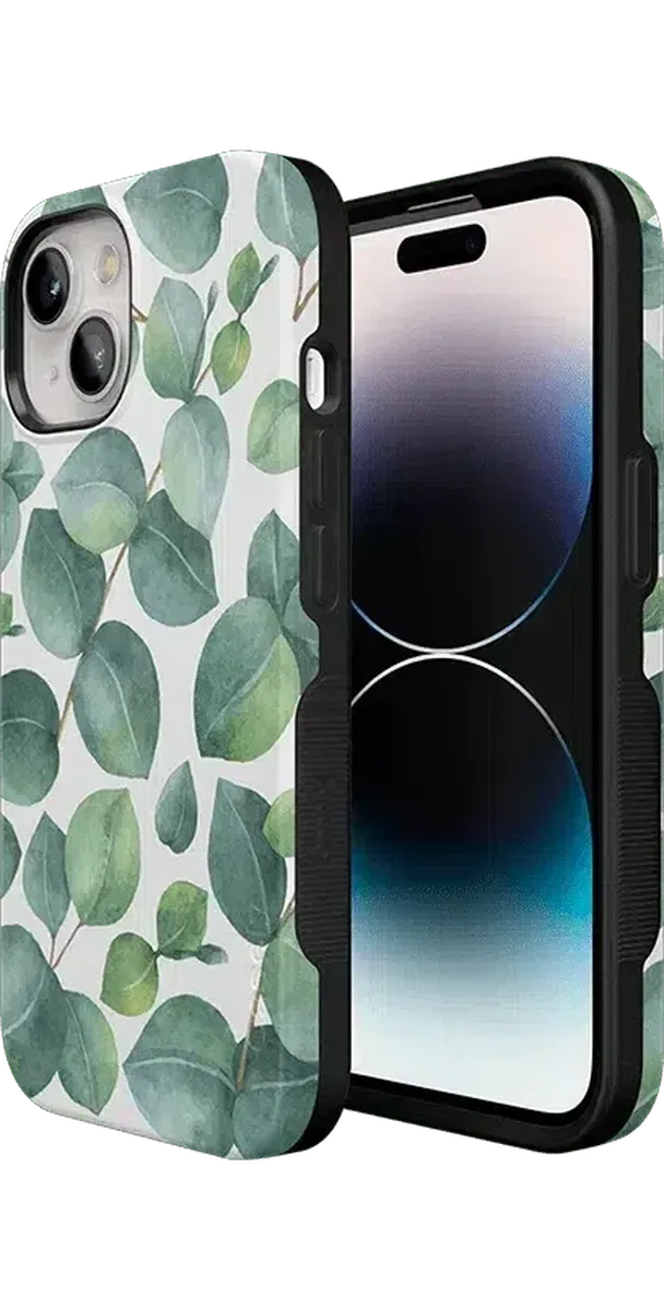 Leaf Me Alone | Green Floral Print Case - Image 95