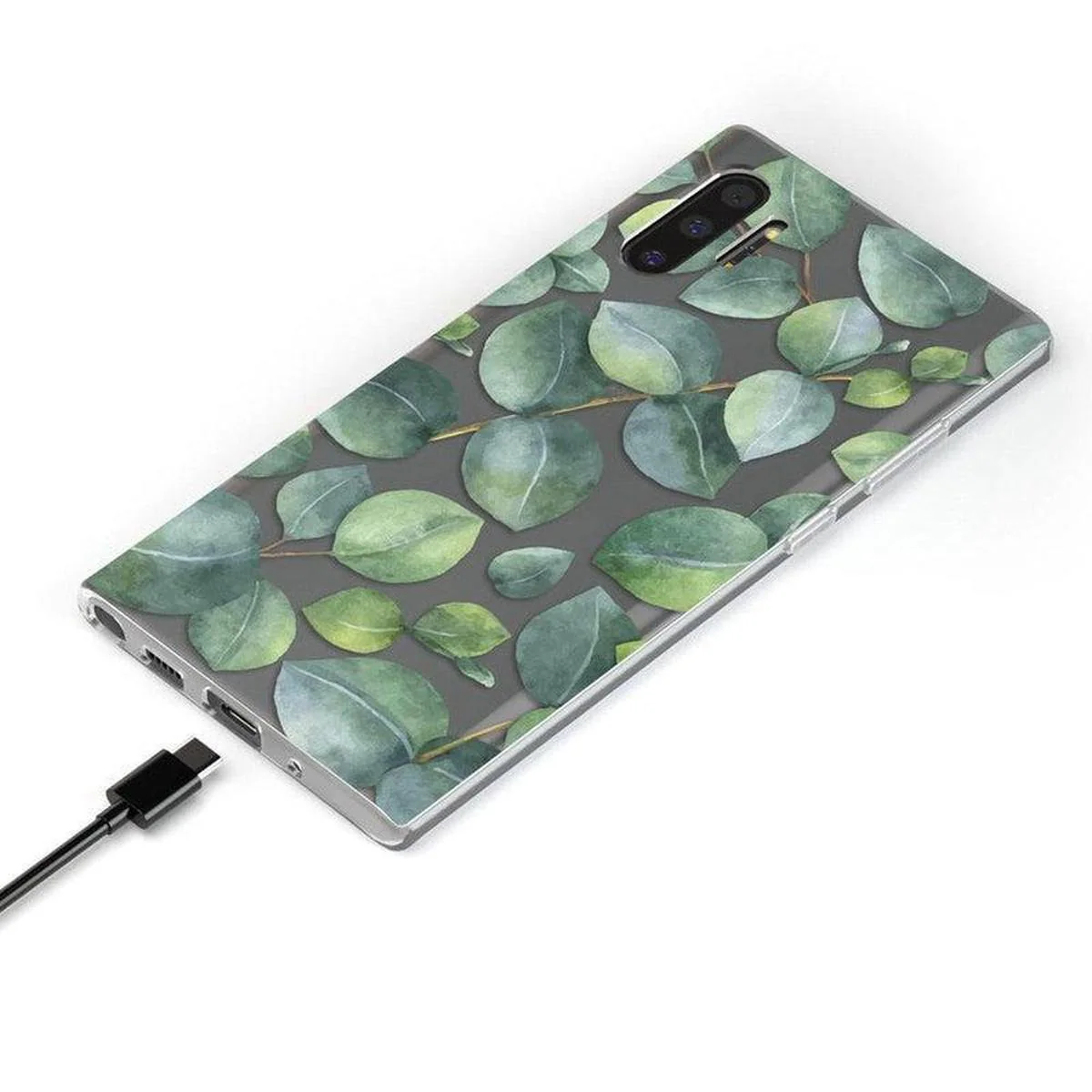 Leaf Me Alone | Green Floral Print Samsung Case - Image 12