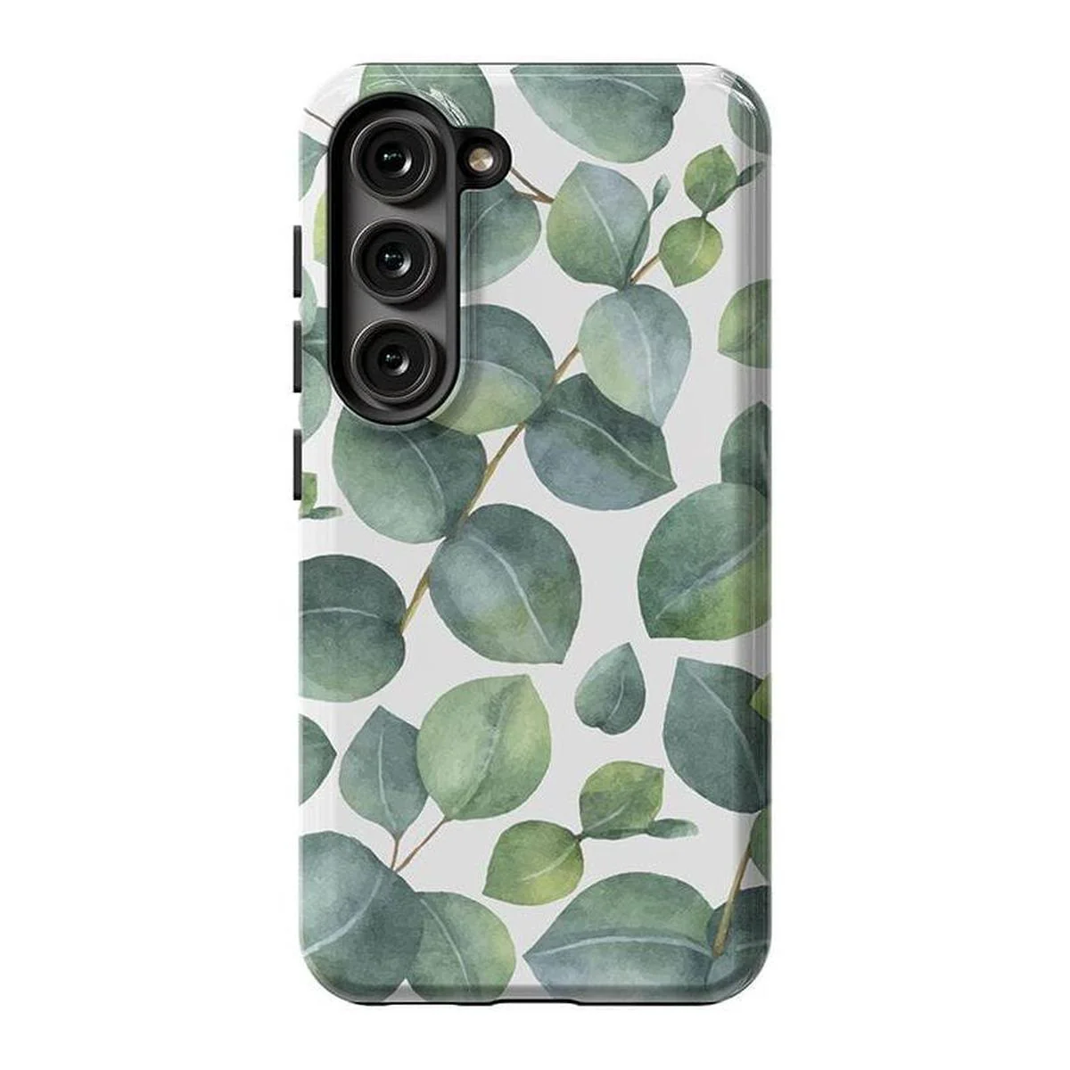 Leaf Me Alone | Green Floral Print Samsung Case - Image 15