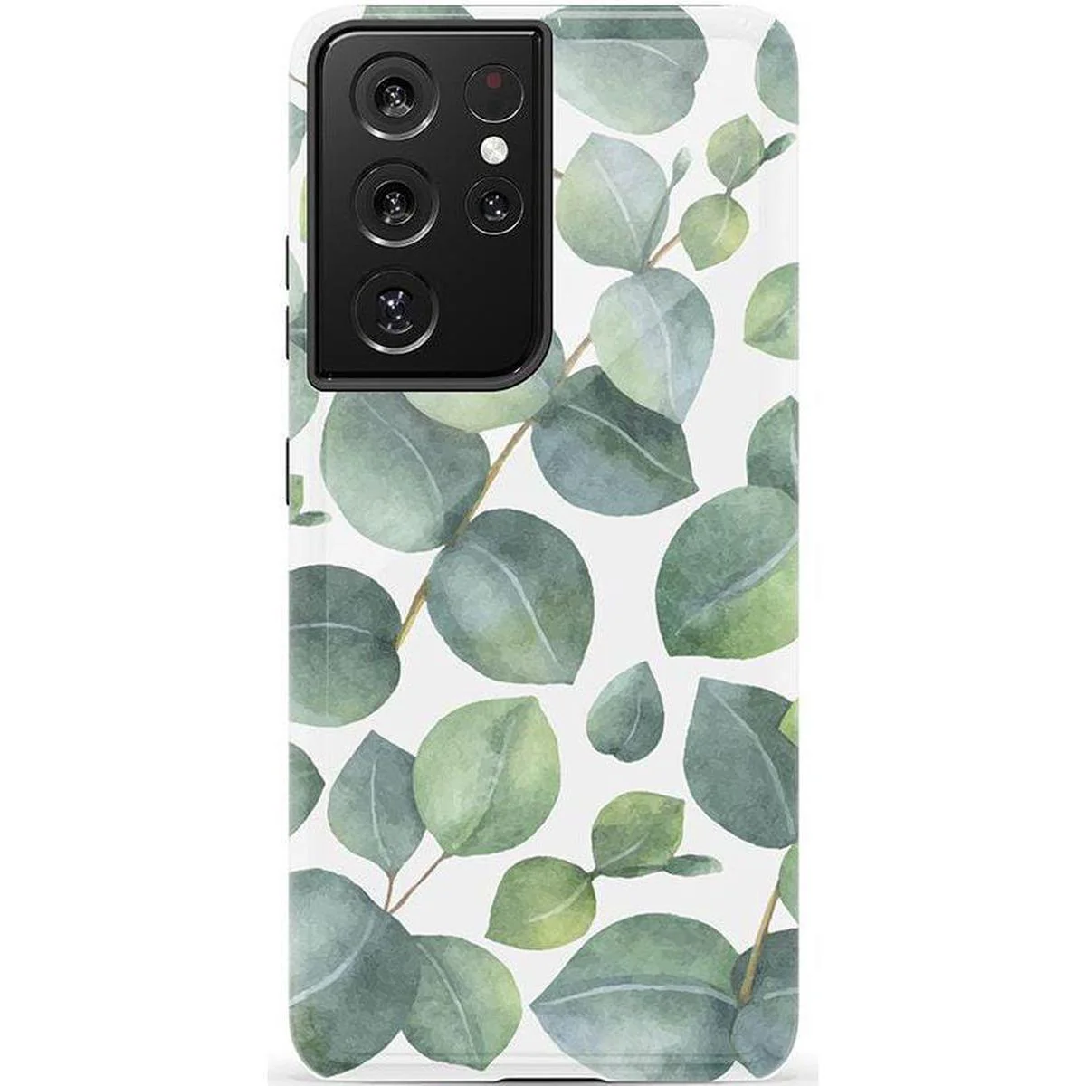 Leaf Me Alone | Green Floral Print Samsung Case - Image 19