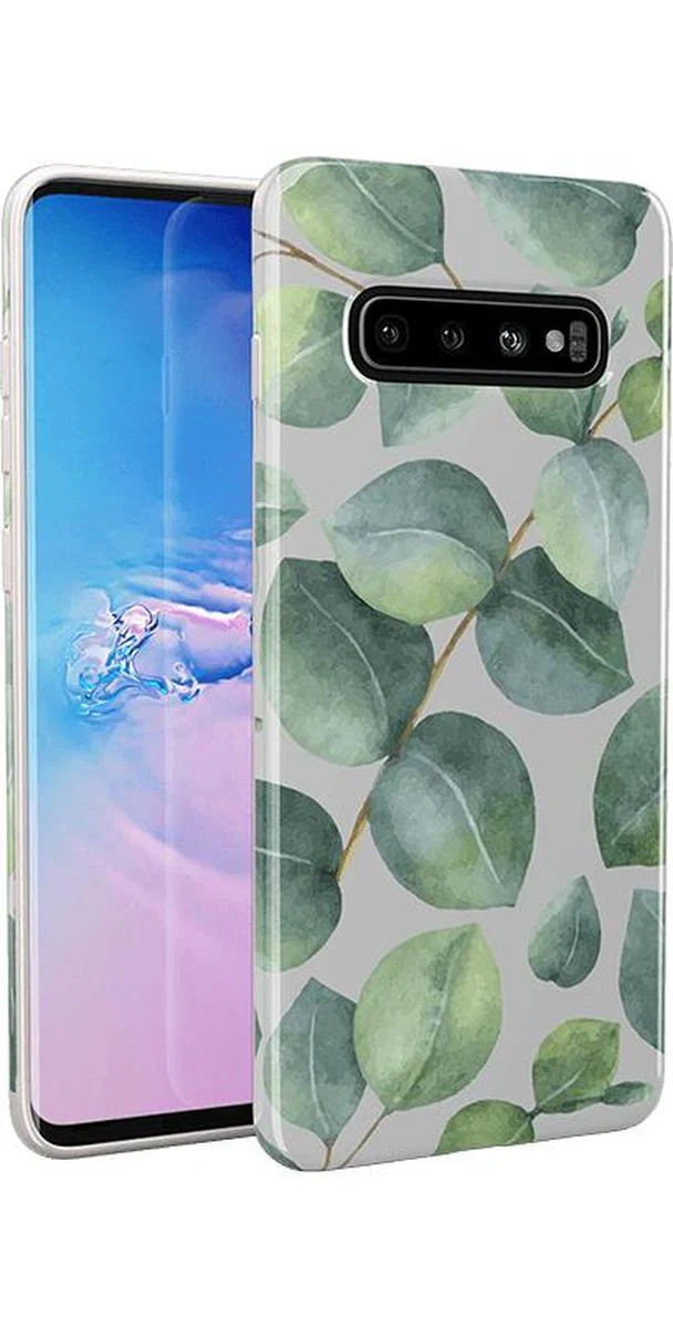 Leaf Me Alone | Green Floral Print Samsung Case - Image 5