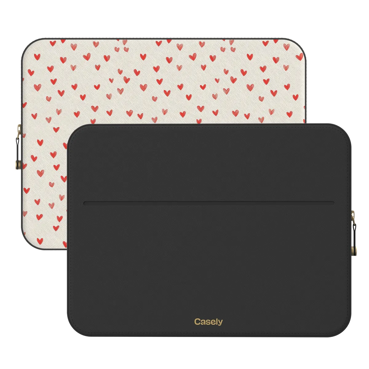 Love Letters | Doodle Hearts Laptop Case - Image 2
