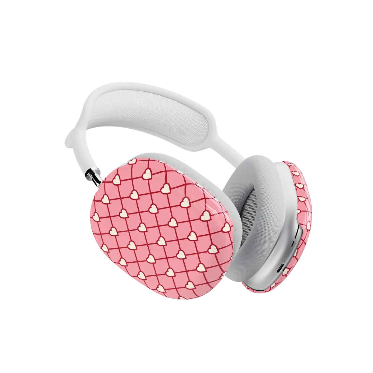 Love Locks | Pink Hearts AirPods Max Case - Image 3