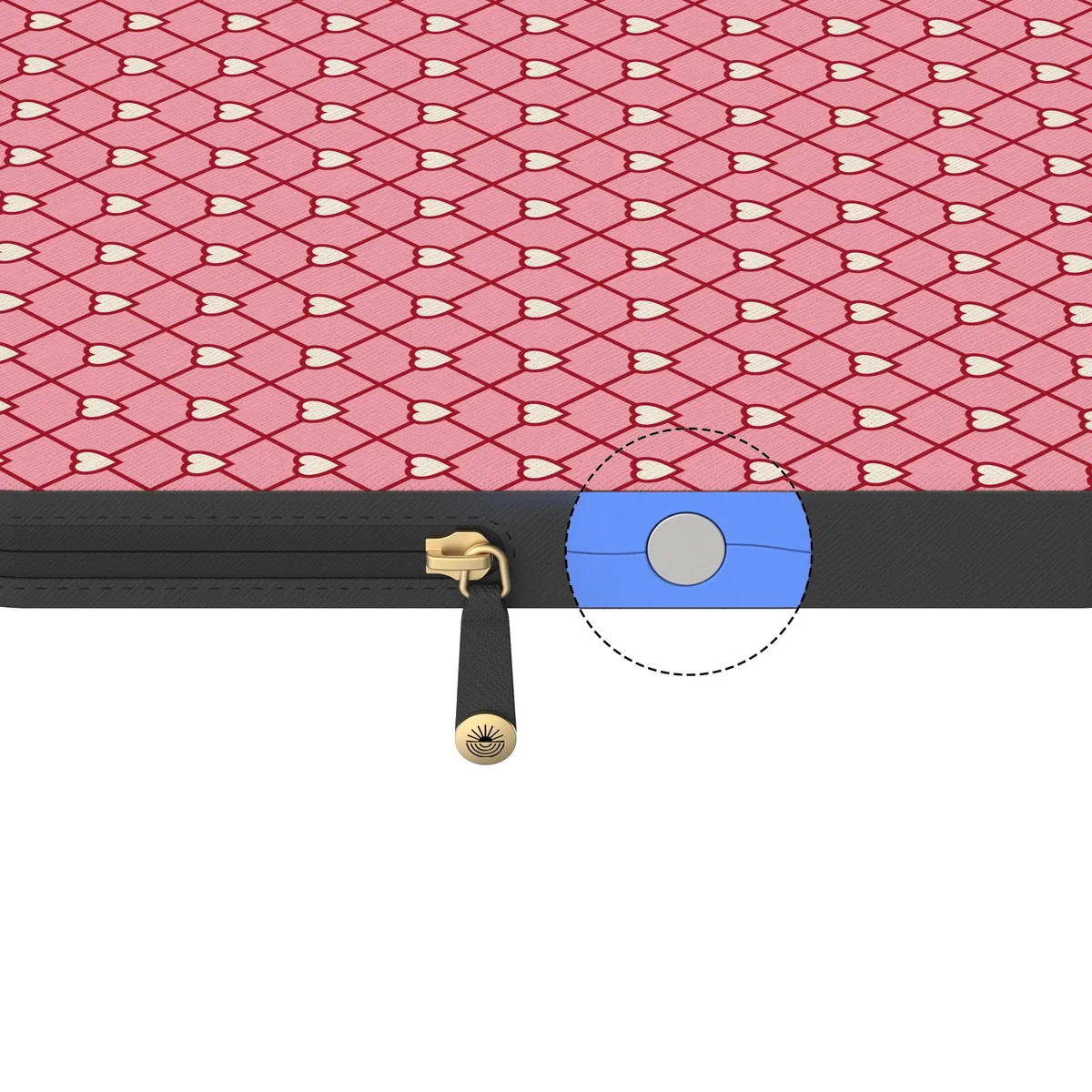 Love Locks | Pink Hearts Laptop Case - Image 15