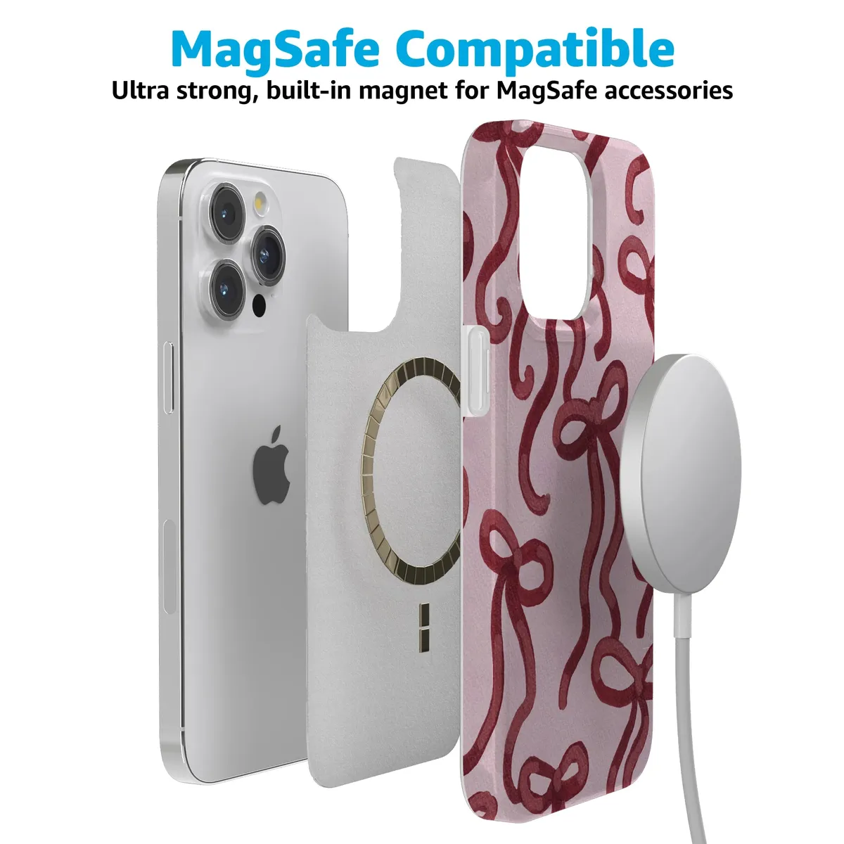 Love Me Knot | Mauve Bow Case - Image 100