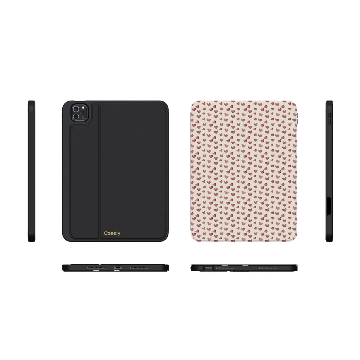 Lovebug | Mauve Hearts iPad Case - Image 21