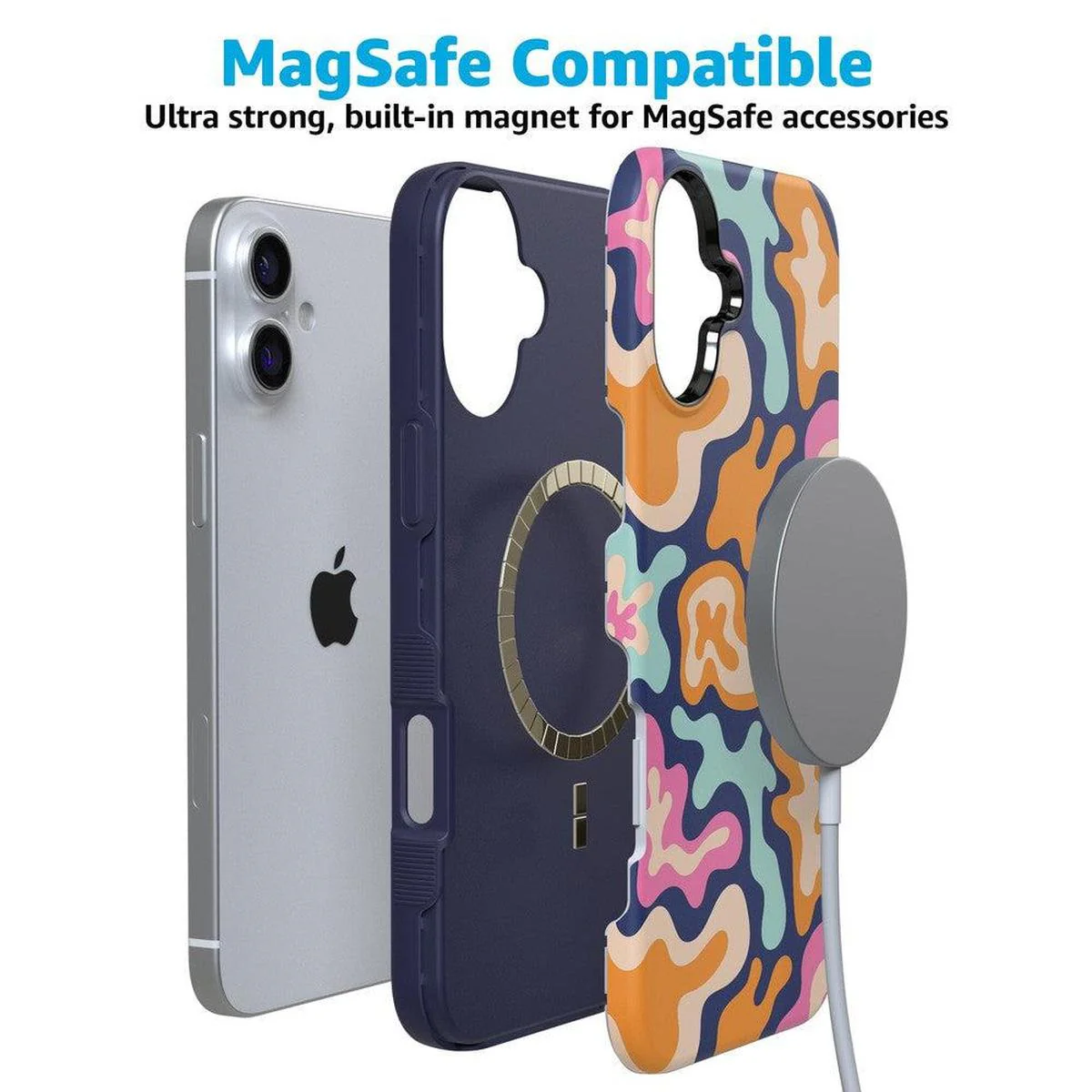 Midnight Color Splash | Abstract Retro Case - Image 101