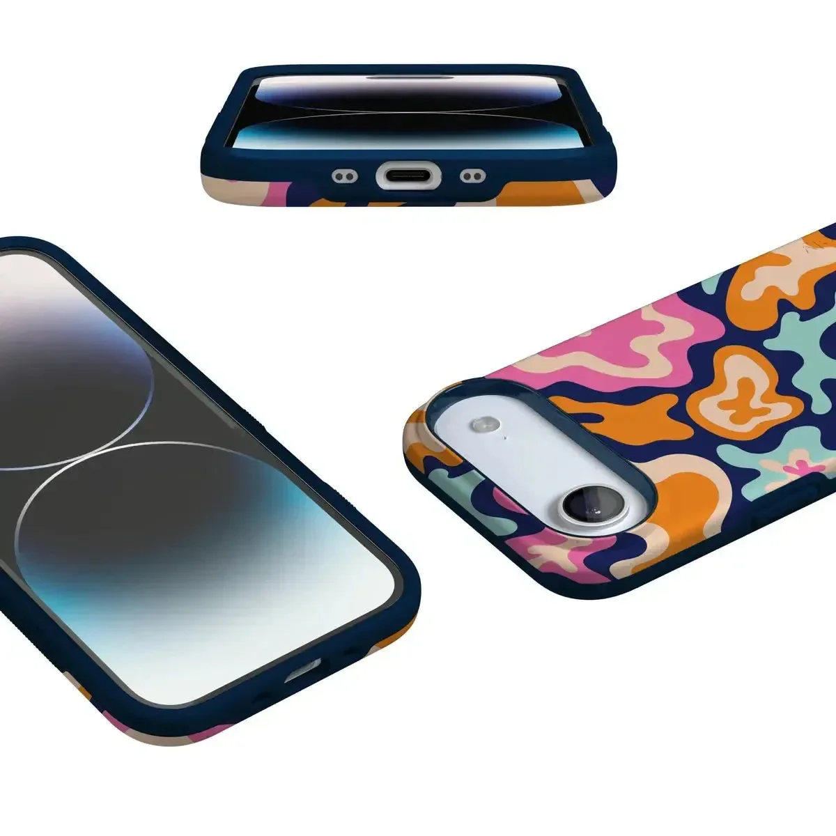 Midnight Color Splash | Abstract Retro Case - Image 119