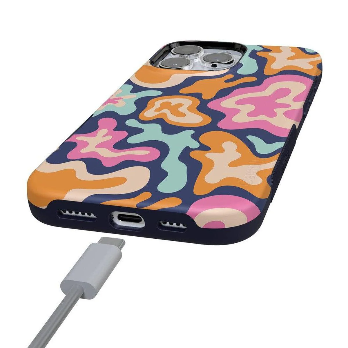 Midnight Color Splash | Abstract Retro Case - Image 95