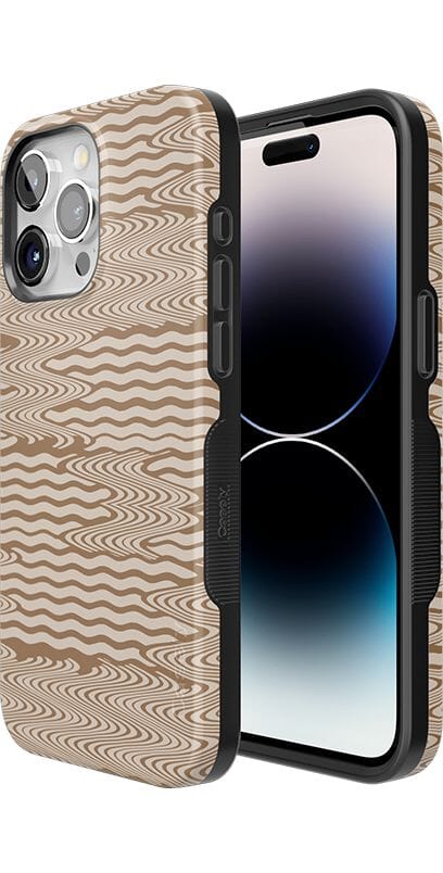 Mocha Ripple | Brown Waves Case - Image 104
