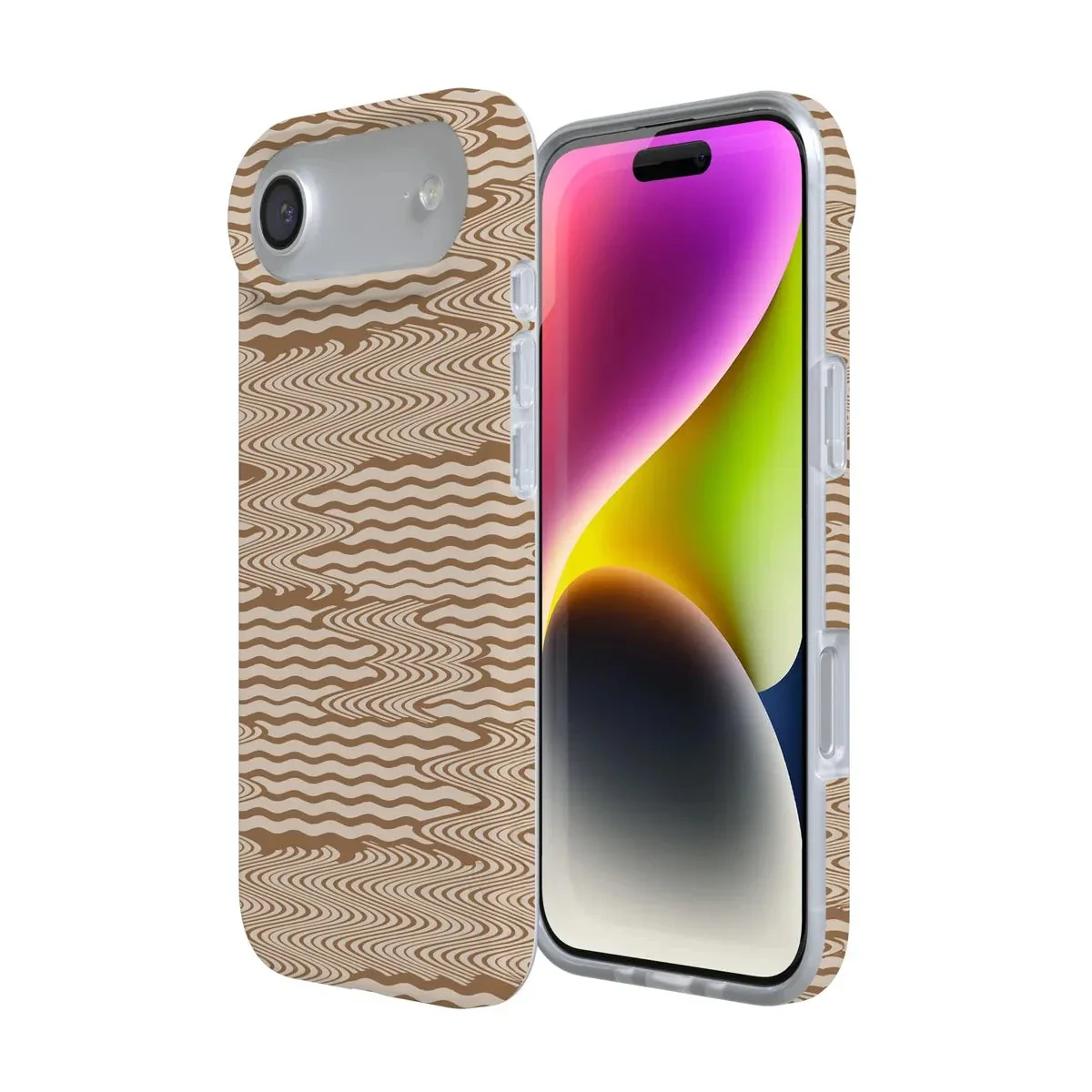 Mocha Ripple | Brown Waves Case - Image 131
