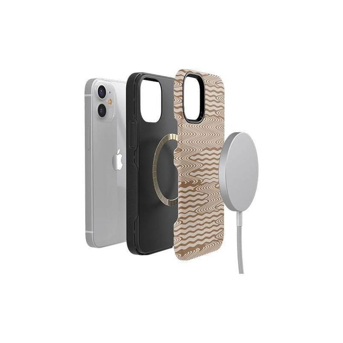 Mocha Ripple | Brown Waves Case - Image 37
