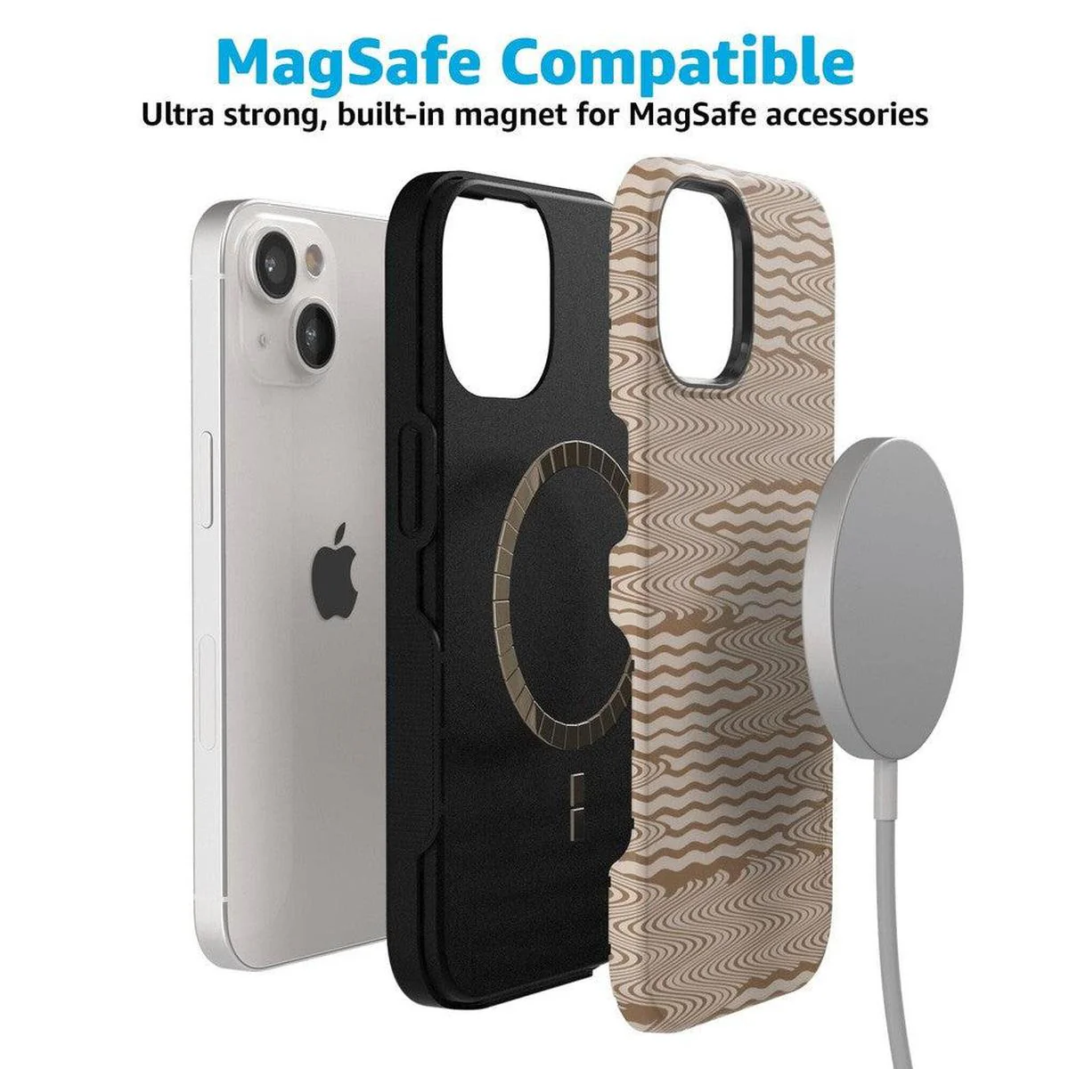 Mocha Ripple | Brown Waves Case - Image 51
