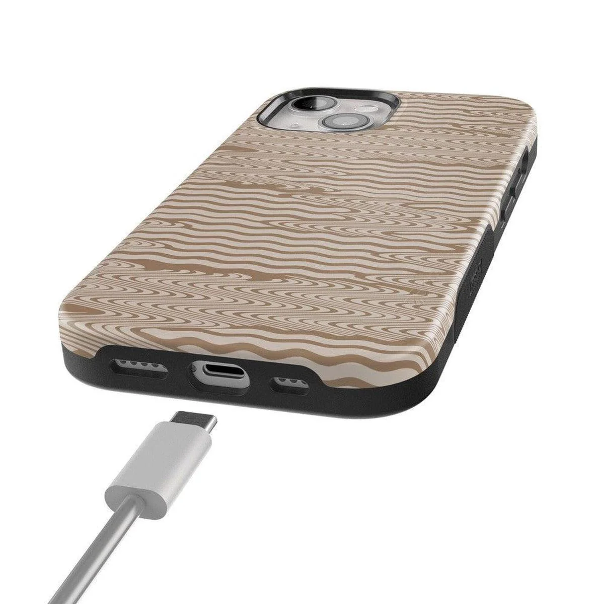Mocha Ripple | Brown Waves Case - Image 54