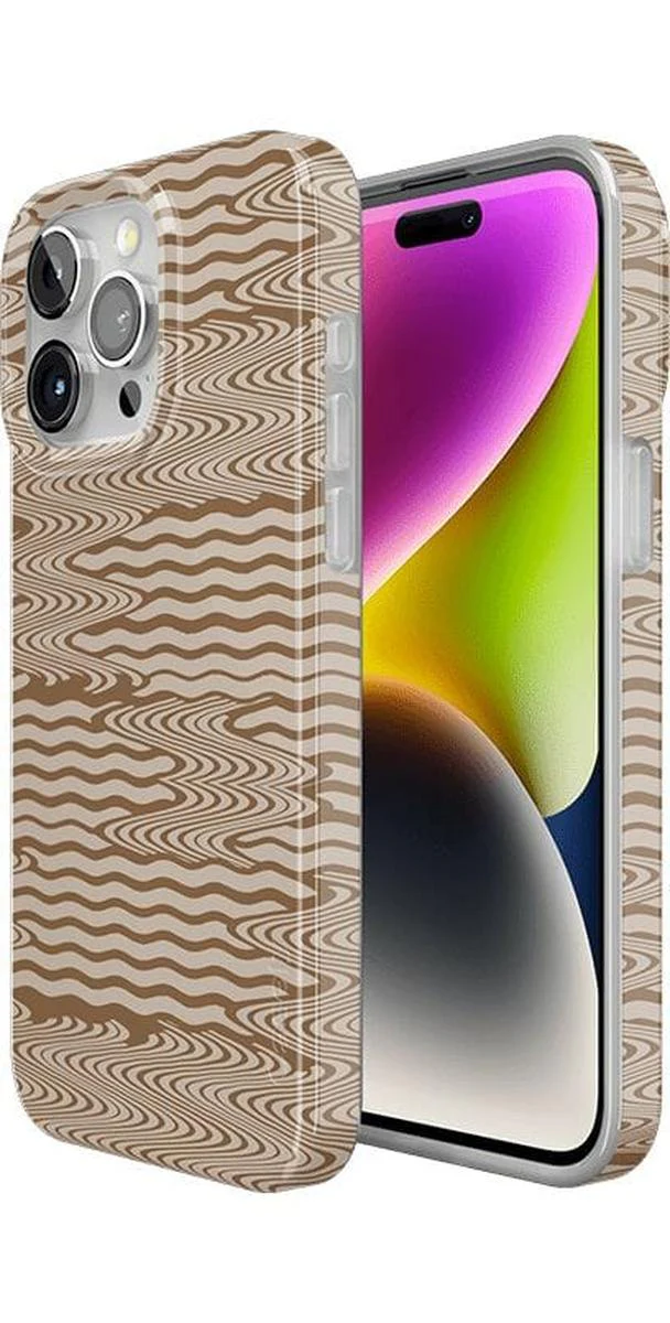 Mocha Ripple | Brown Waves Case - Image 86