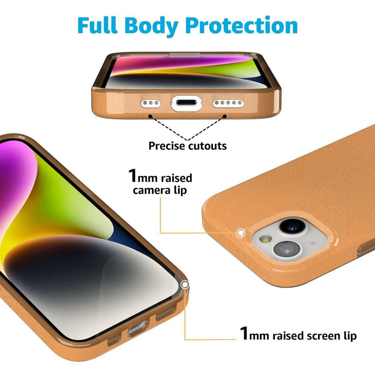 Morning Glow | Orange Pastel Shimmer Case - Image 40