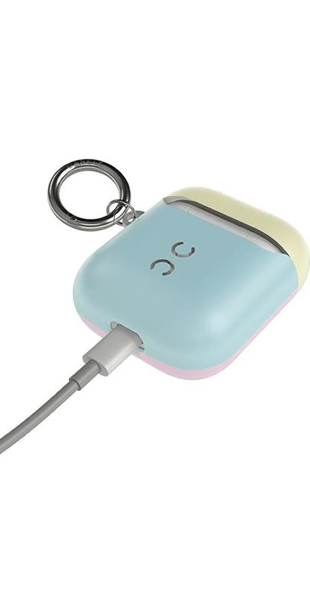 Neon Blue, Pink & Yellow | Colorblock AirPods Case - Image 3