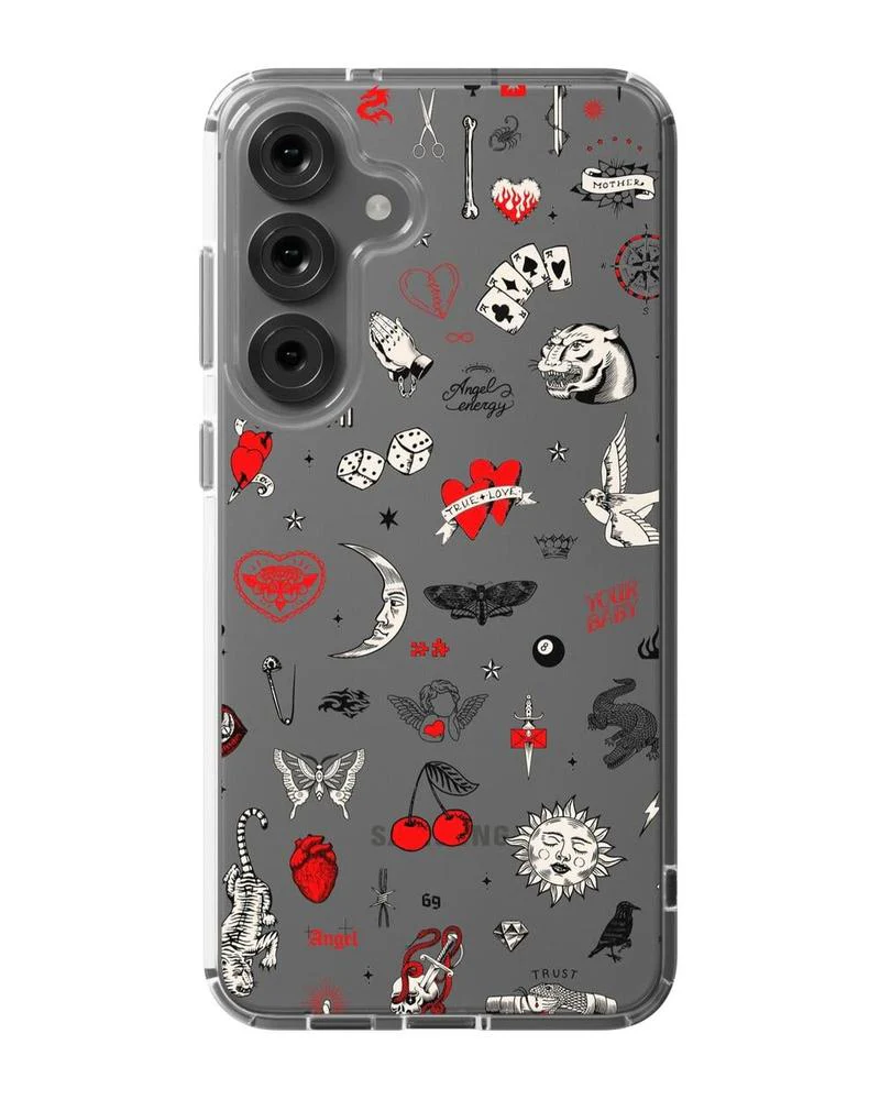 Not a Phase | Clear Flash Tattoo Case - Image 74