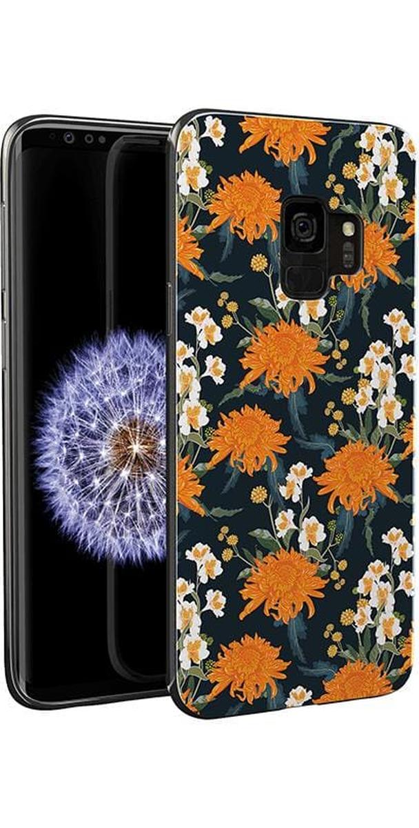 Off Tropic Floral | Exotic Orange Flower Samsung Case - Image 5