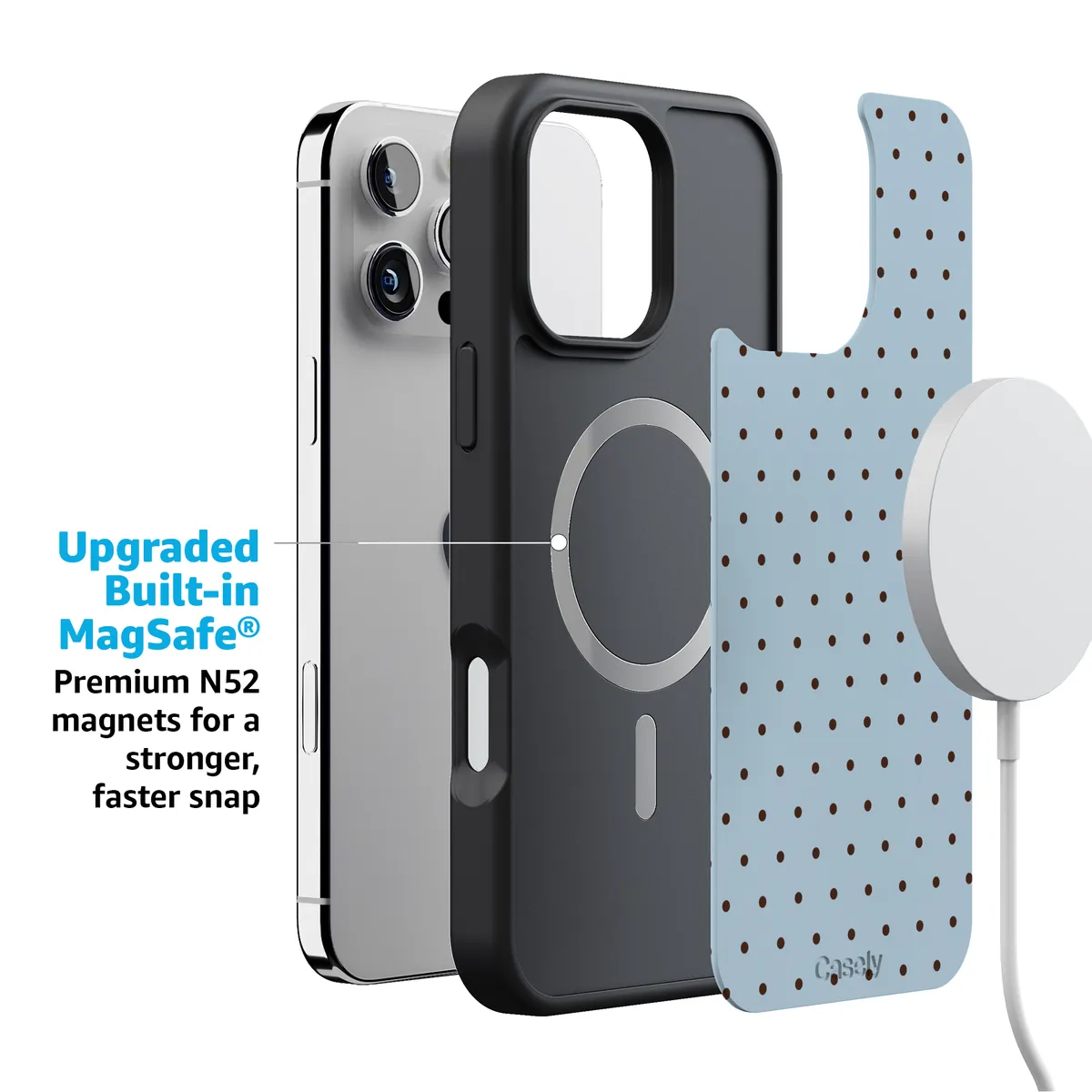 On the Dot | Blue Polka Dot Case - Image 200