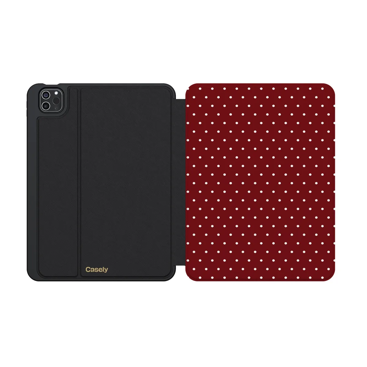 On the Dot | Maroon Polka Dot iPad Case - Image 22