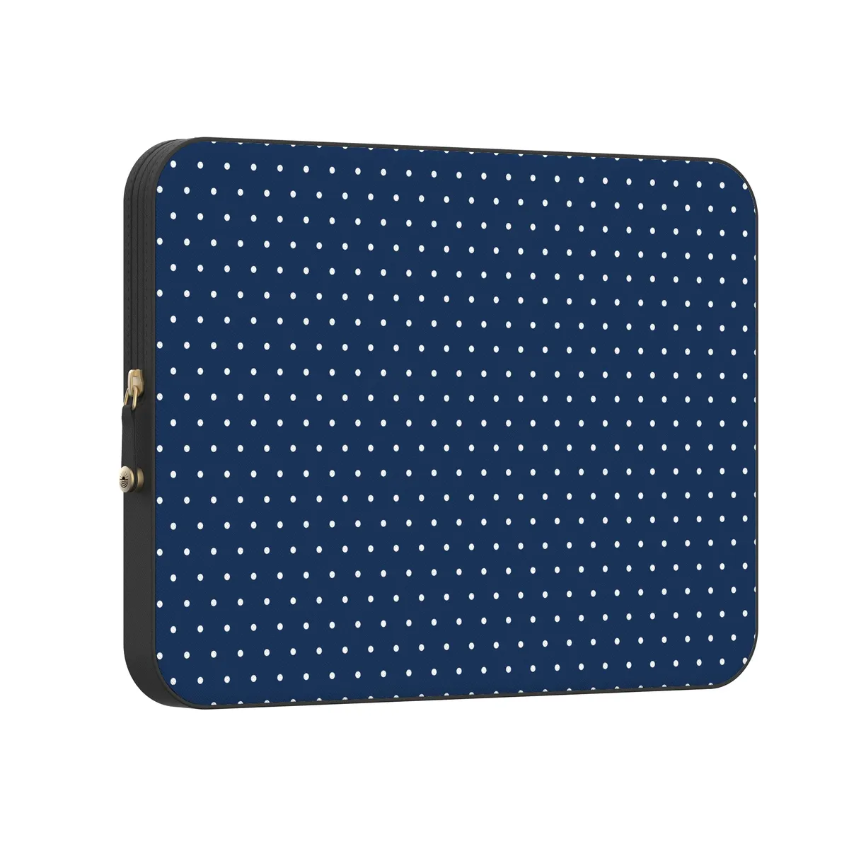 On the Dot | Navy Polka Dot Laptop Case