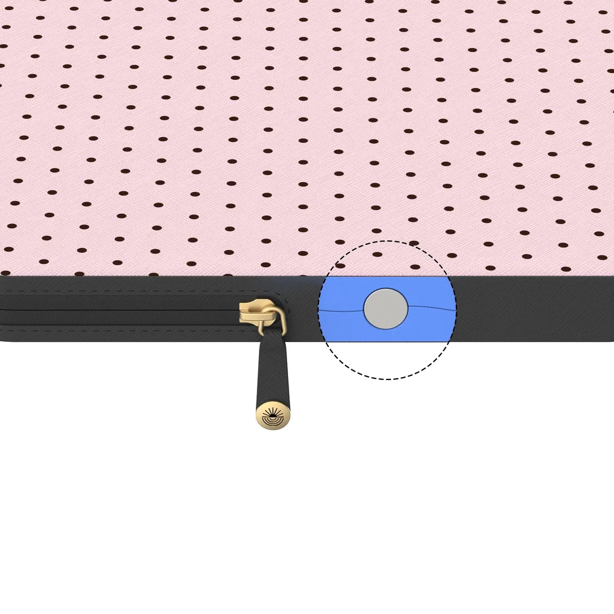 On the Dot | Pink Polka Dot Laptop Case - Image 15